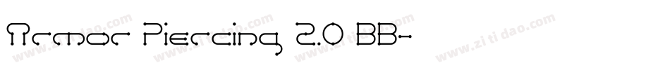 Armor Piercing 2.0 BB字体转换